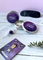 vela de lavanda con amatista