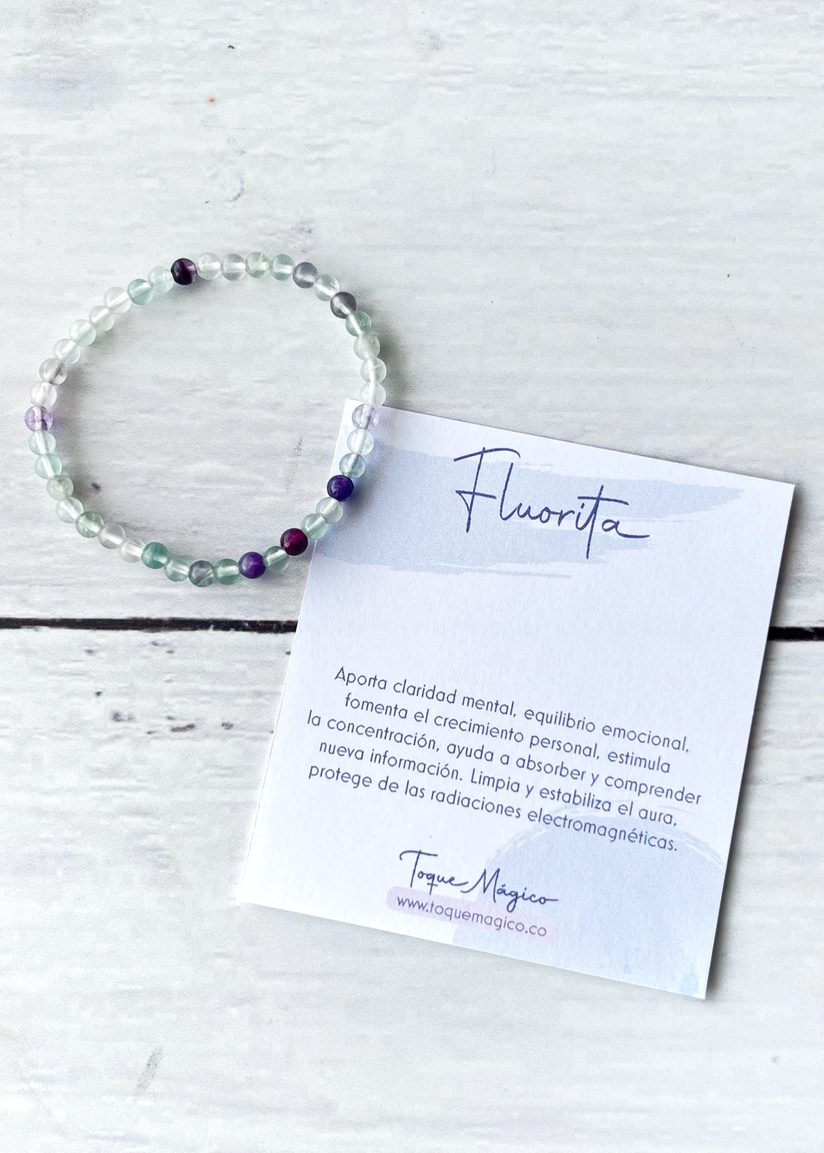 Pulsera fluorita 4 mm