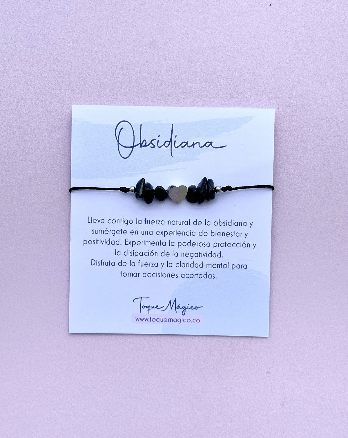 pulsera obsidiana