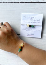 brazalete ajustable en rodio