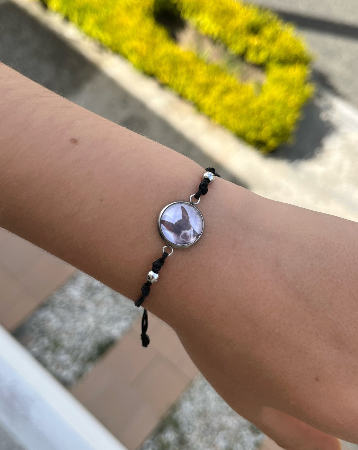 pulsera con foto relicario