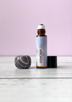 roll on con piedra natural amatista