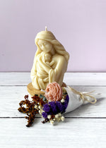 Vela Virgen Maria con ramito