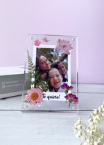 porta retratos con flores 