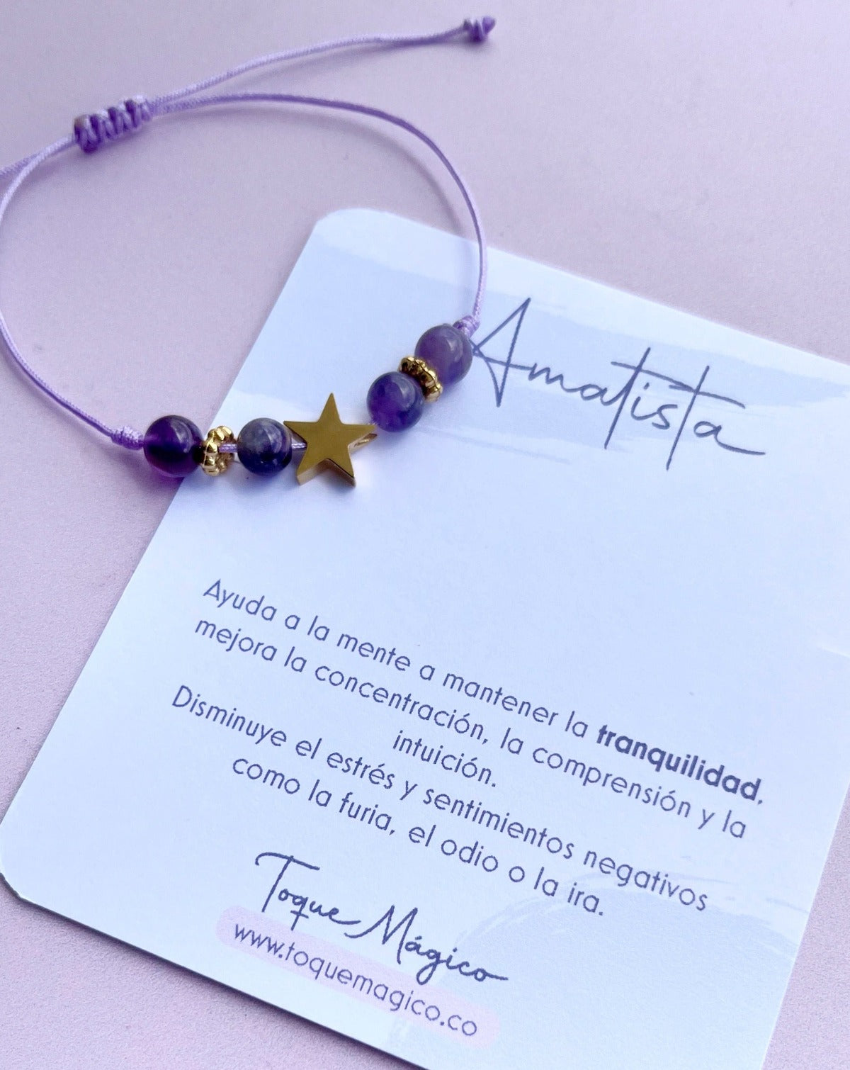 pulsera amatista 6 mm