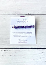 pulsera con piedra amatista