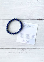 pulsera 8mm lapislazuli piedras naturales