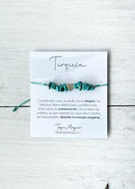 pulsera pidra natural turquesa