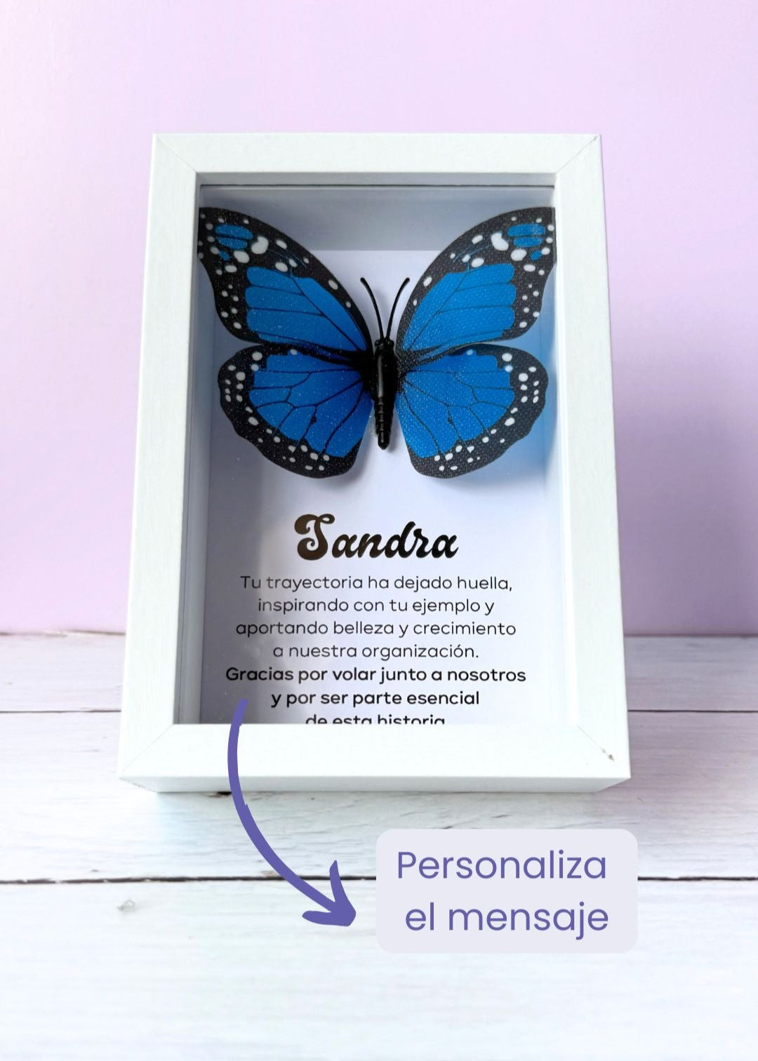 cuadro con mariposa
