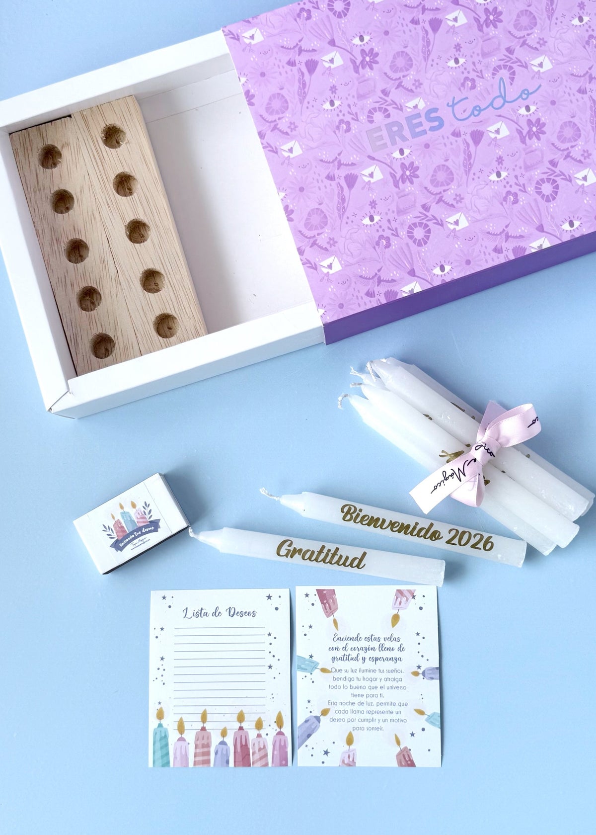 10 Velas navideñas personalizadas con base