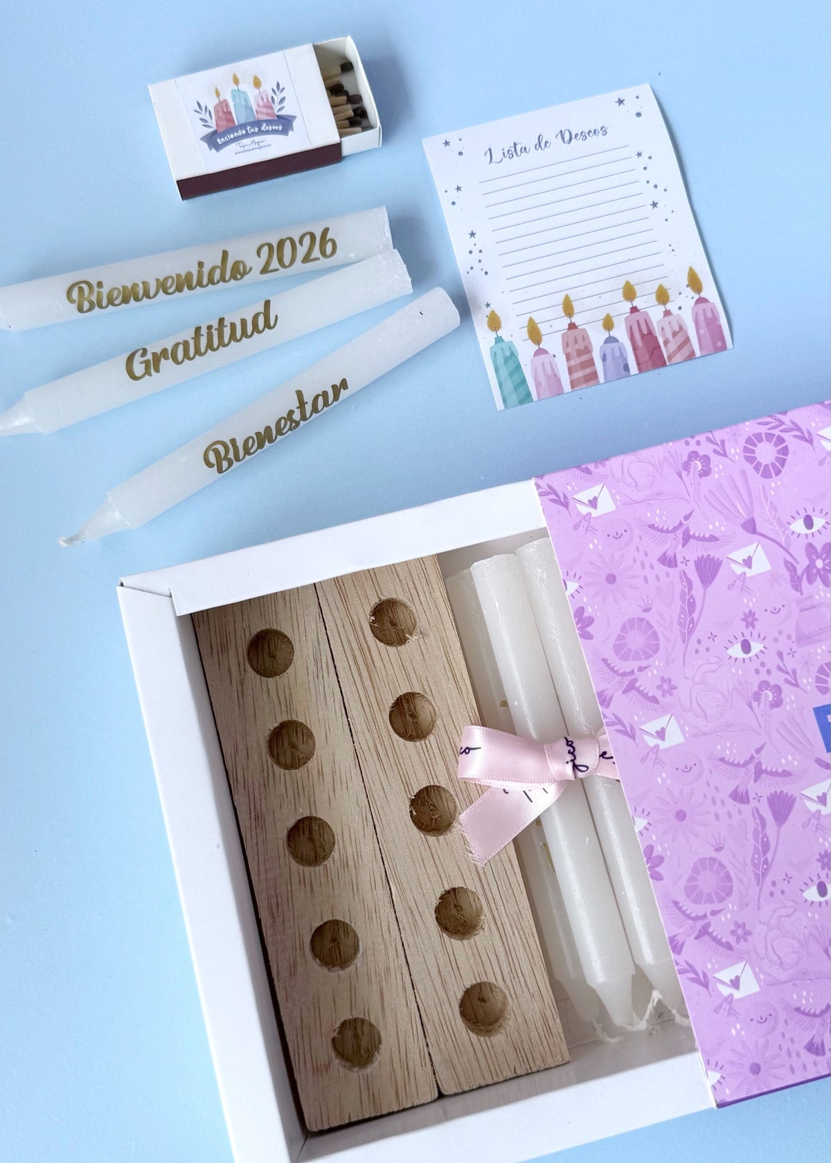 10 Velas navideñas personalizadas con base