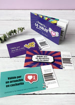 Tiquetera para pareja